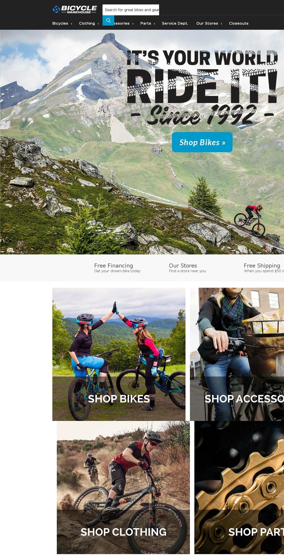 livbicycles.com — Shopify storefront screenshot