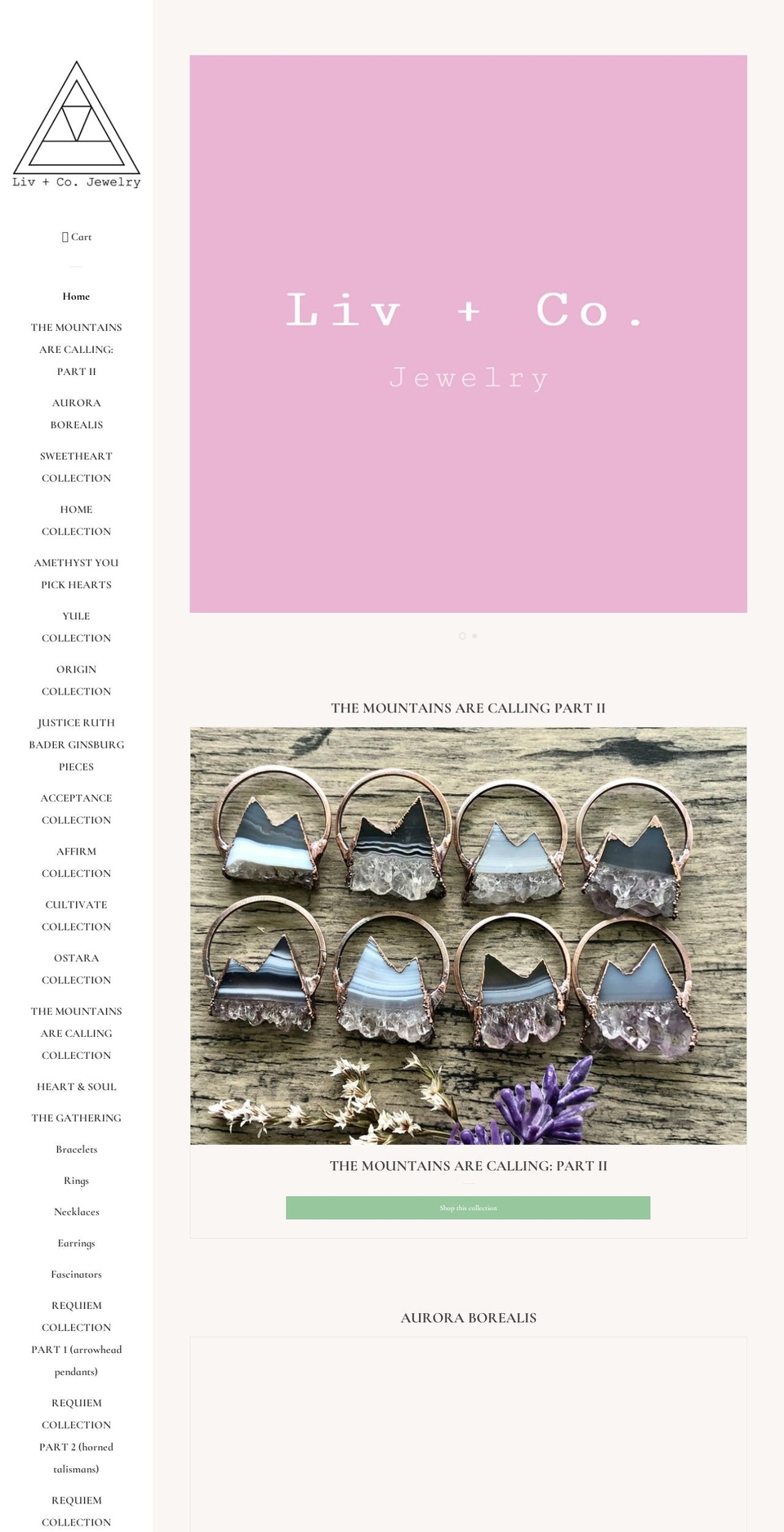 livcharlottejewelry.com shopify website screenshot