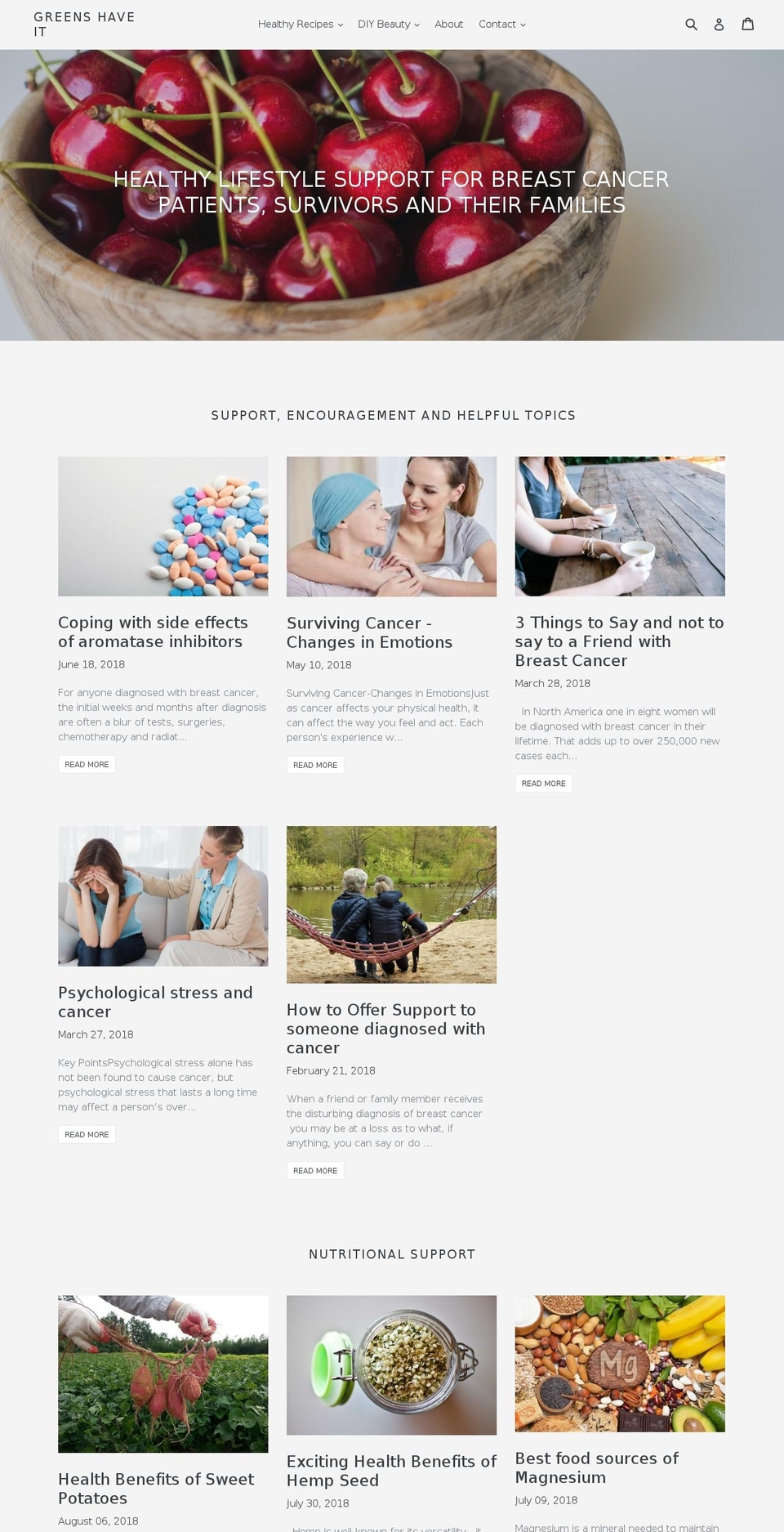 live-and-radiant.com — Shopify storefront screenshot