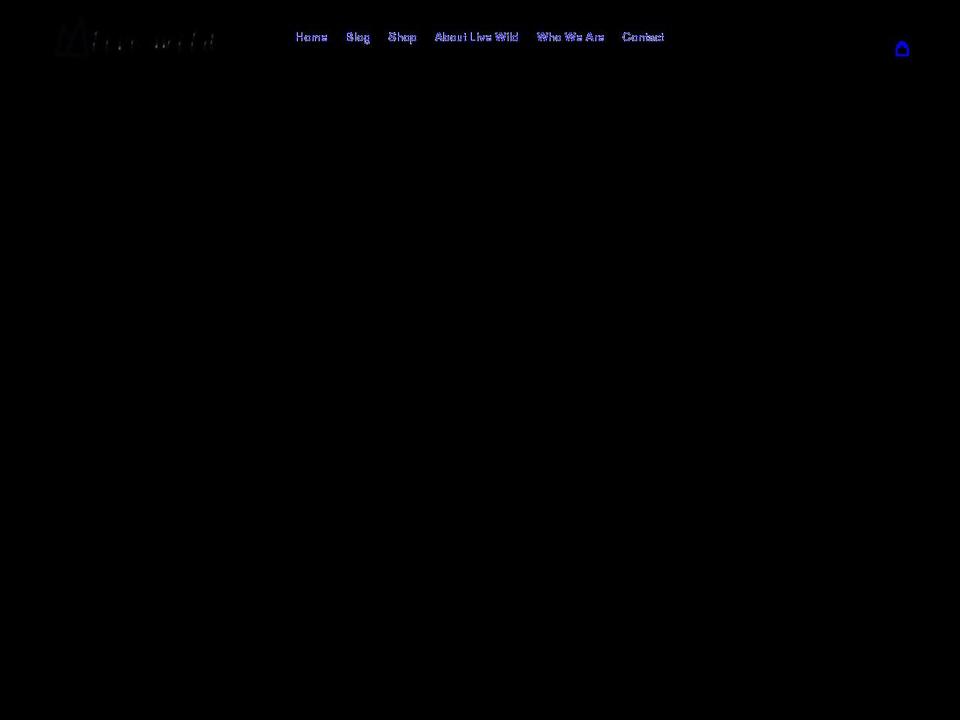 live-wild.co.uk shopify website screenshot