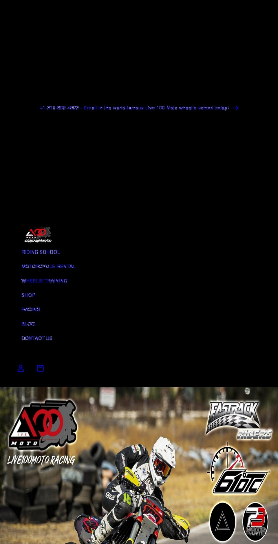 live100-percent.com shopify website screenshot
