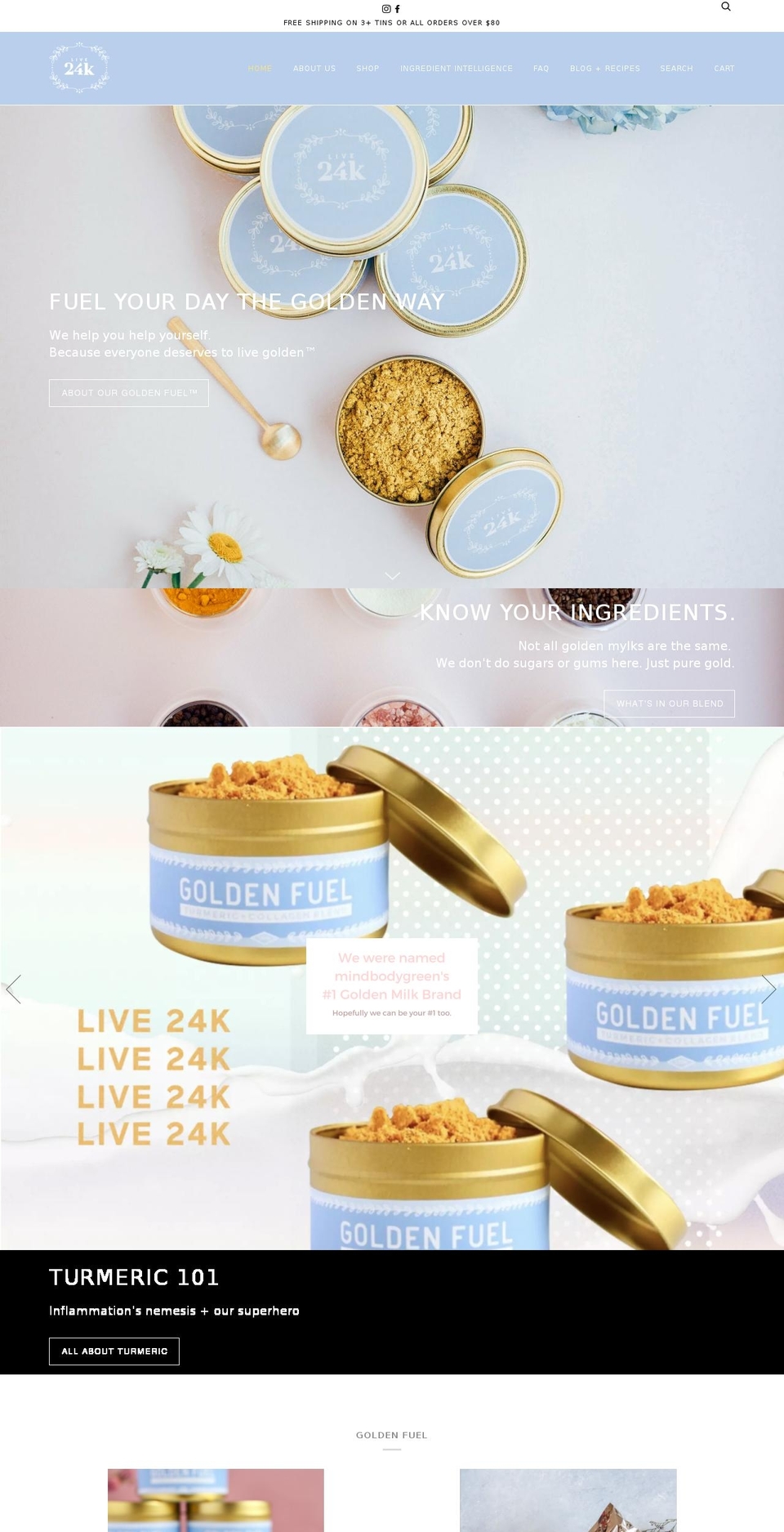 live24k.com — Shopify storefront screenshot