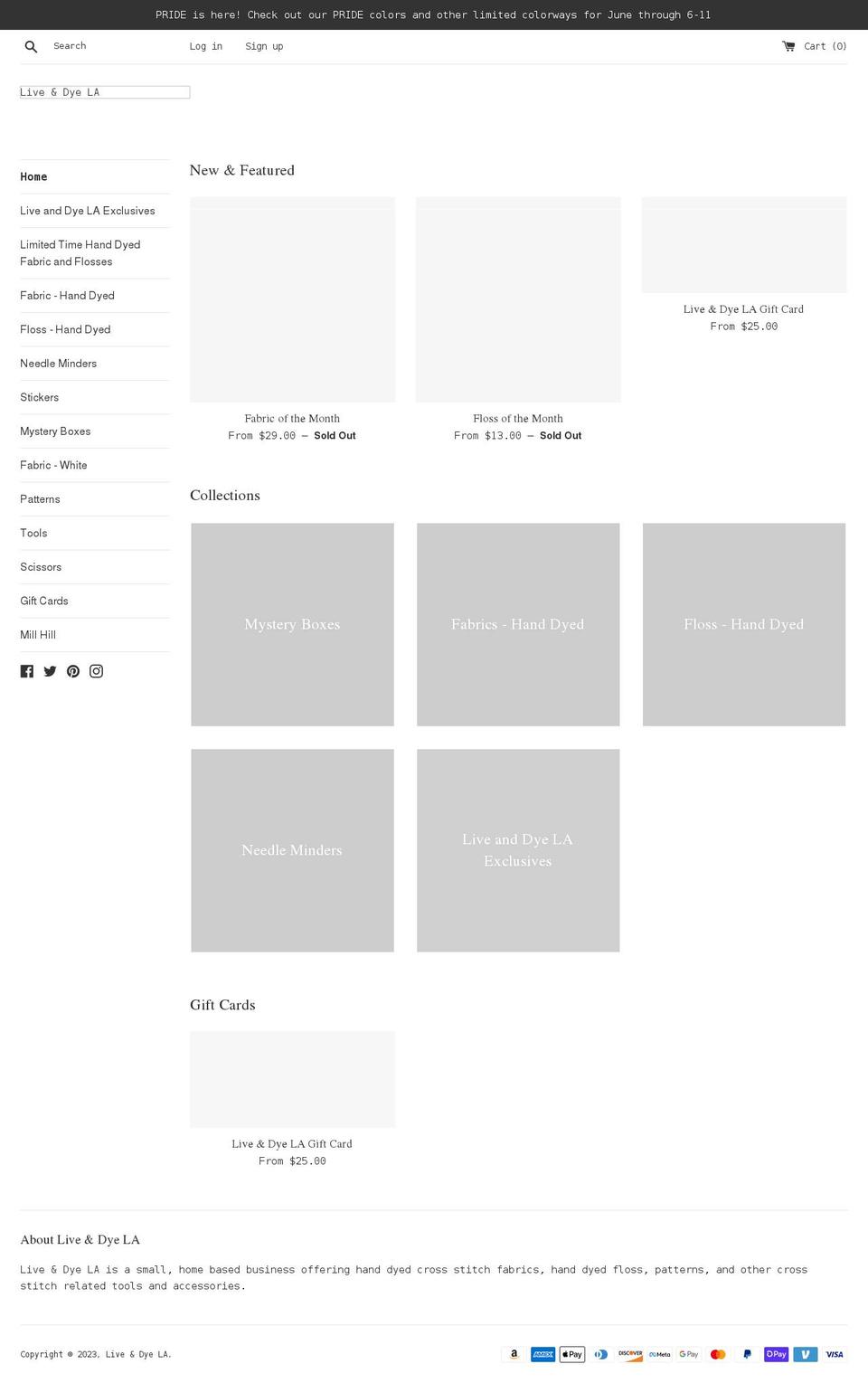 liveanddyela.com shopify website screenshot