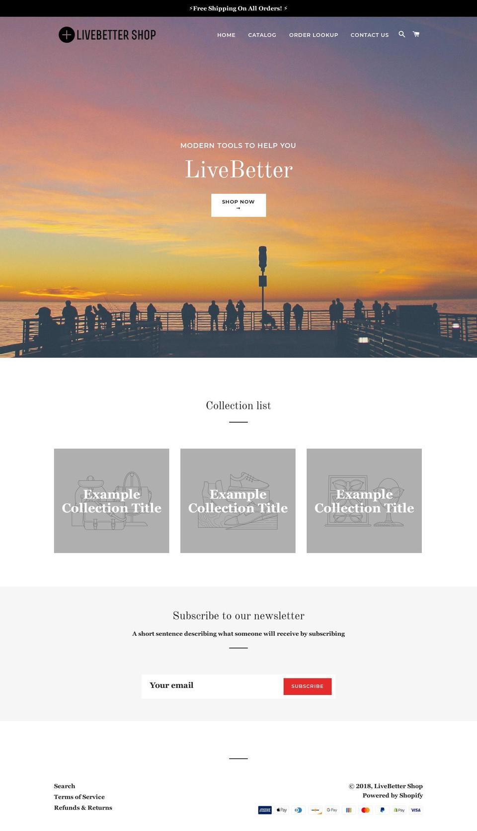 livebettershop.com — Shopify storefront screenshot