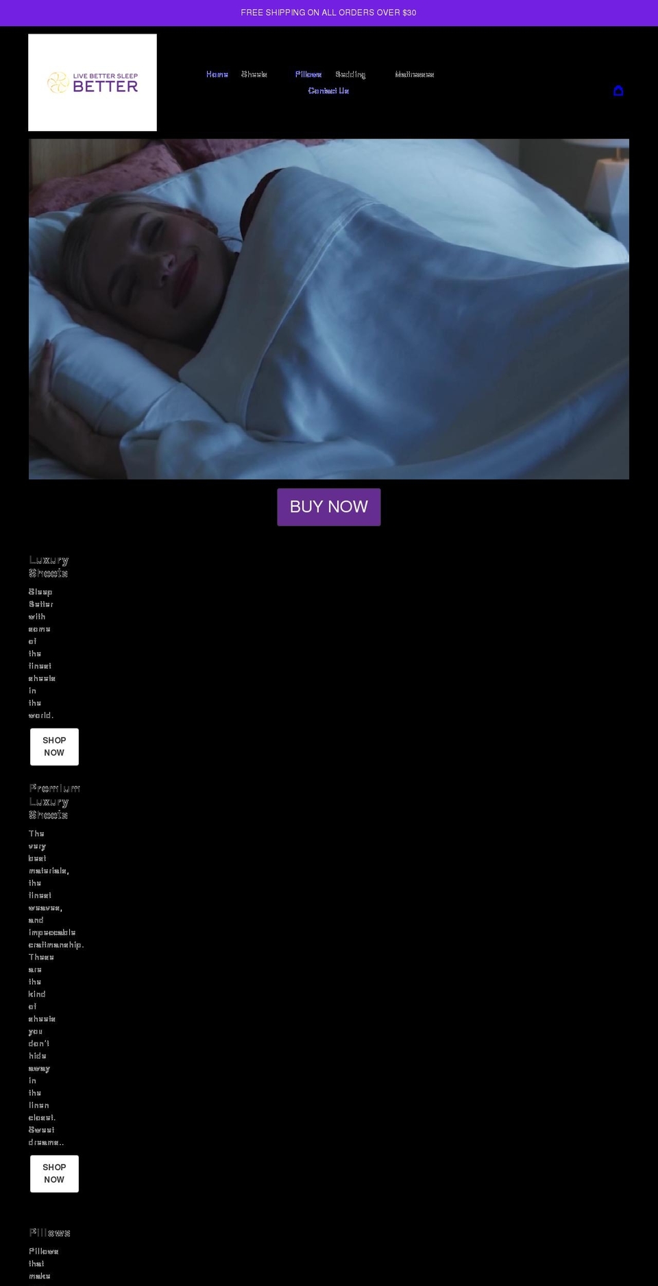 livebettersleepbetter.com shopify website screenshot