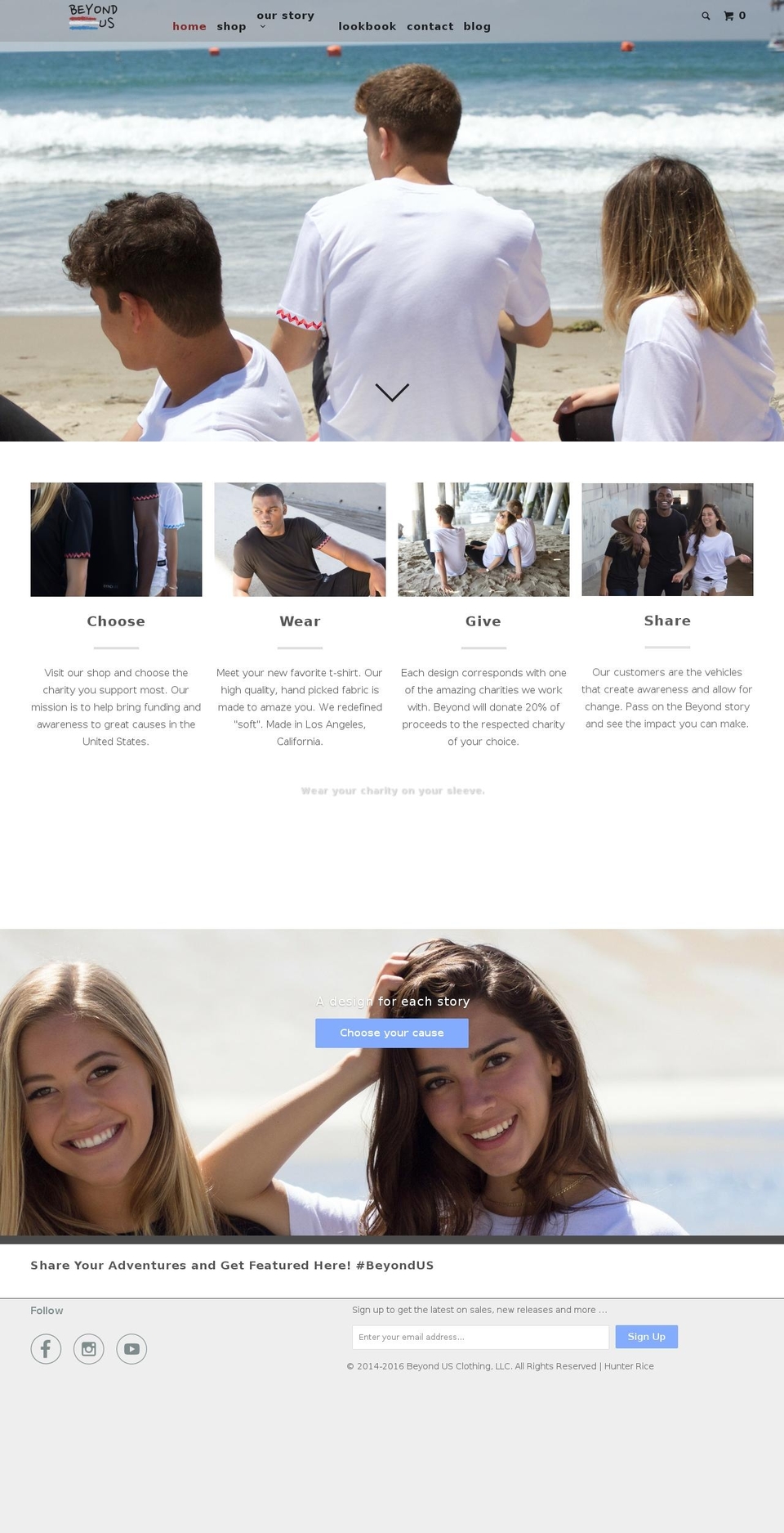 livebeyond.us shopify website screenshot