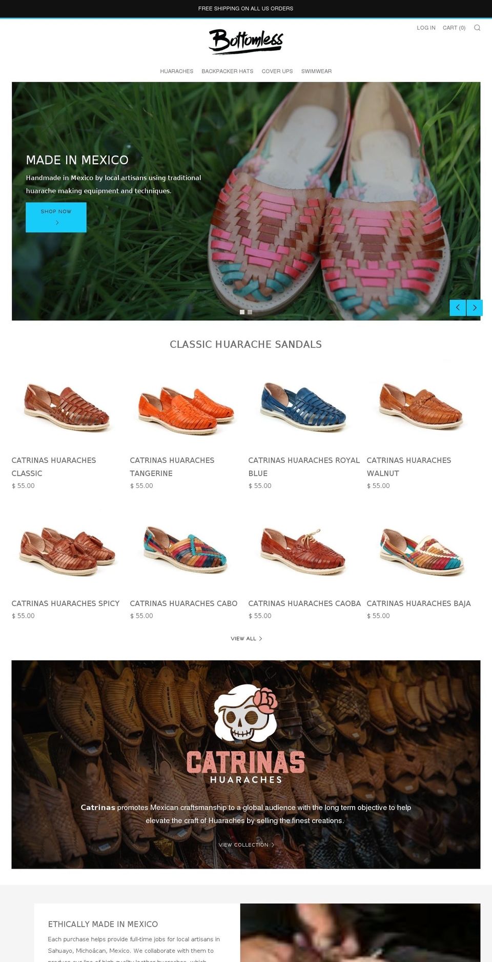 livebottomless.com shopify website screenshot