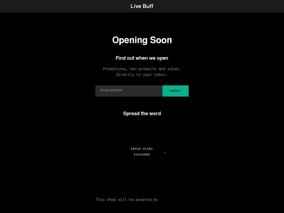 livebuff247.com shopify website screenshot