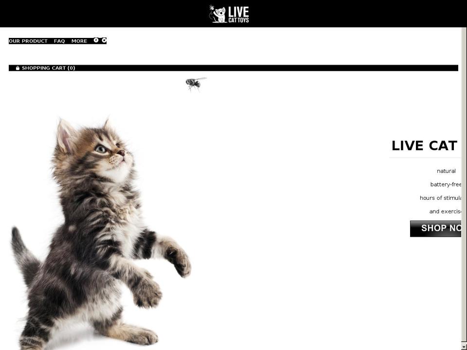 livecattoys.com — Shopify storefront screenshot