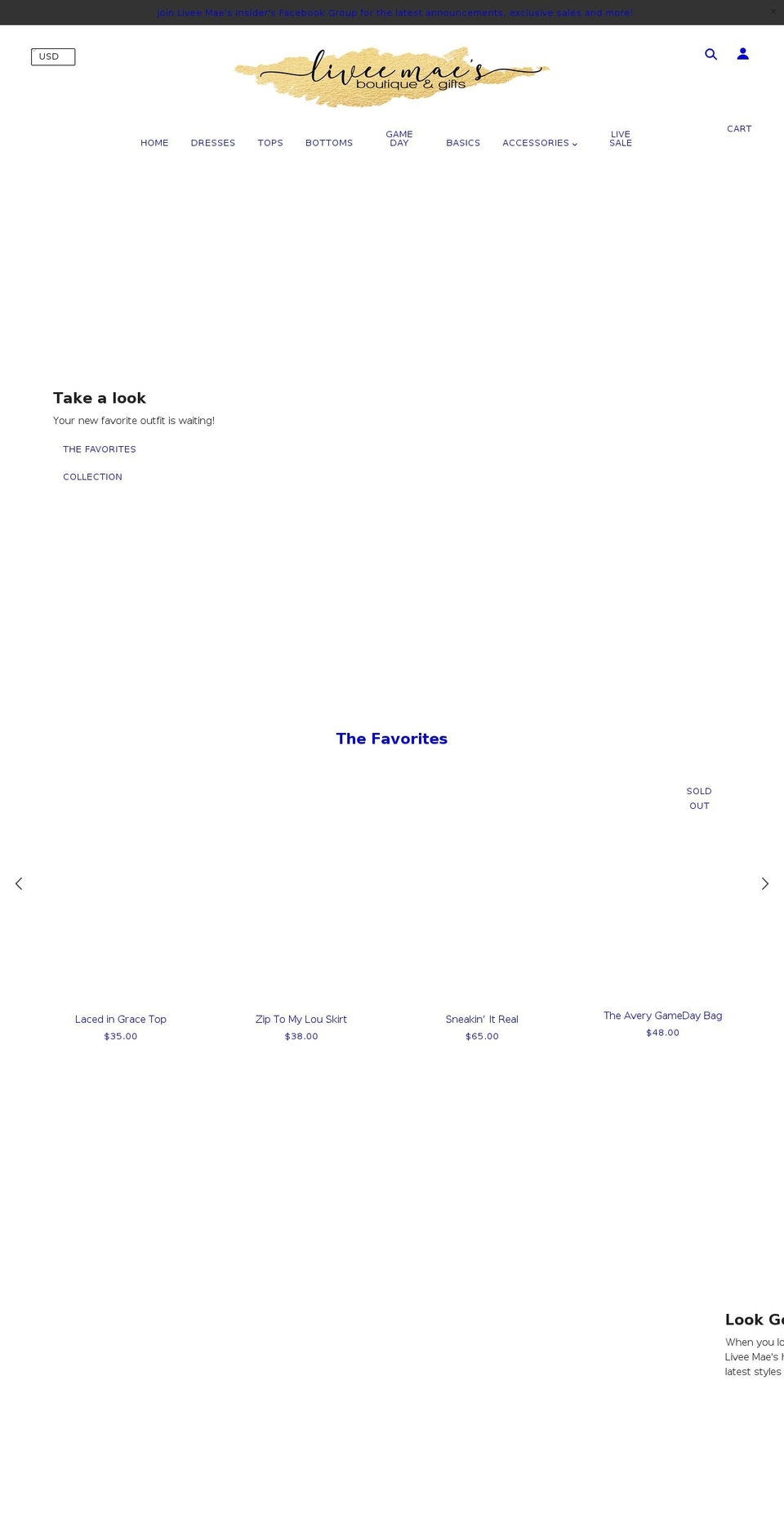liveemaes.com shopify website screenshot