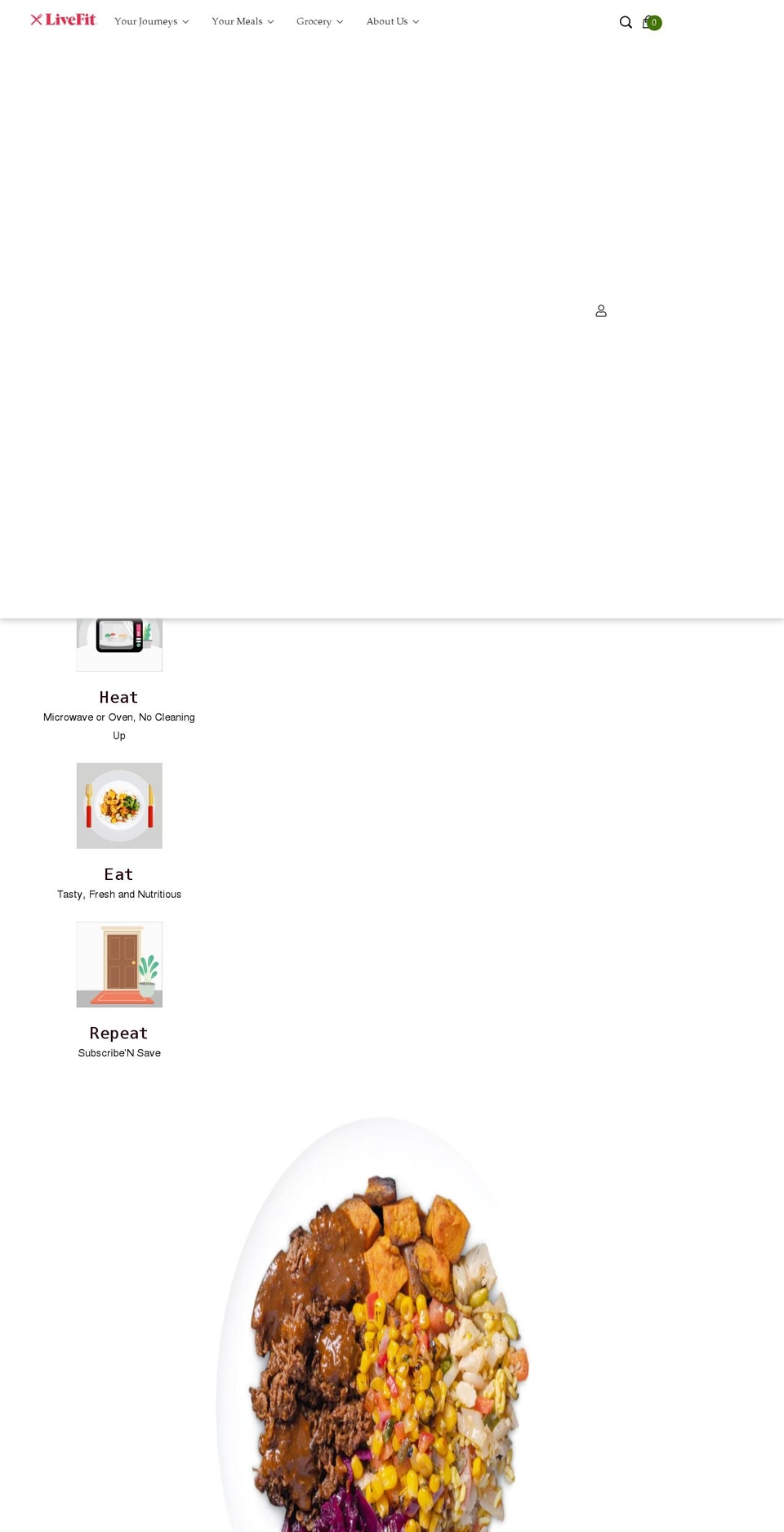 livefitfood.ca shopify website screenshot