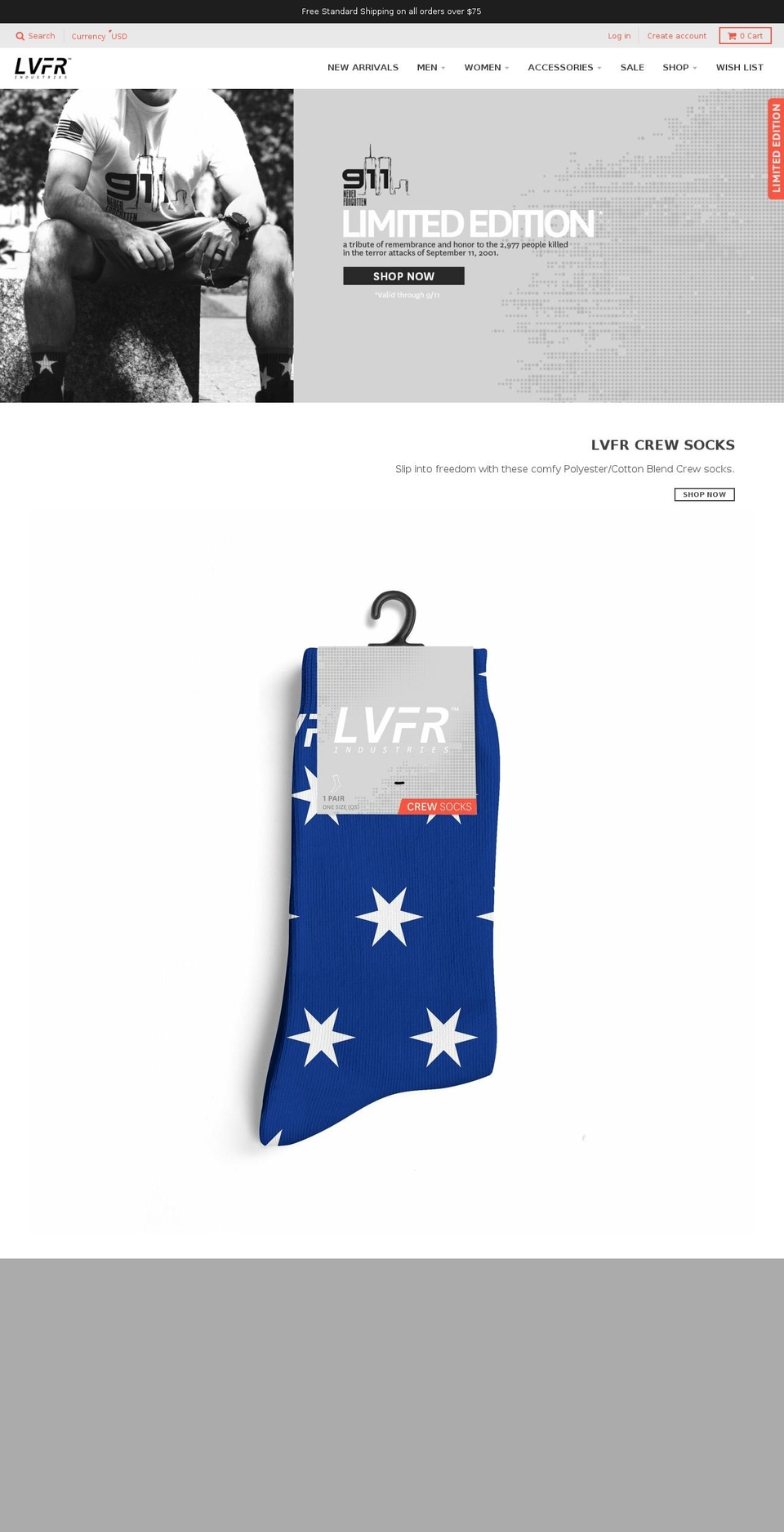 livefreeindustries.com shopify website screenshot