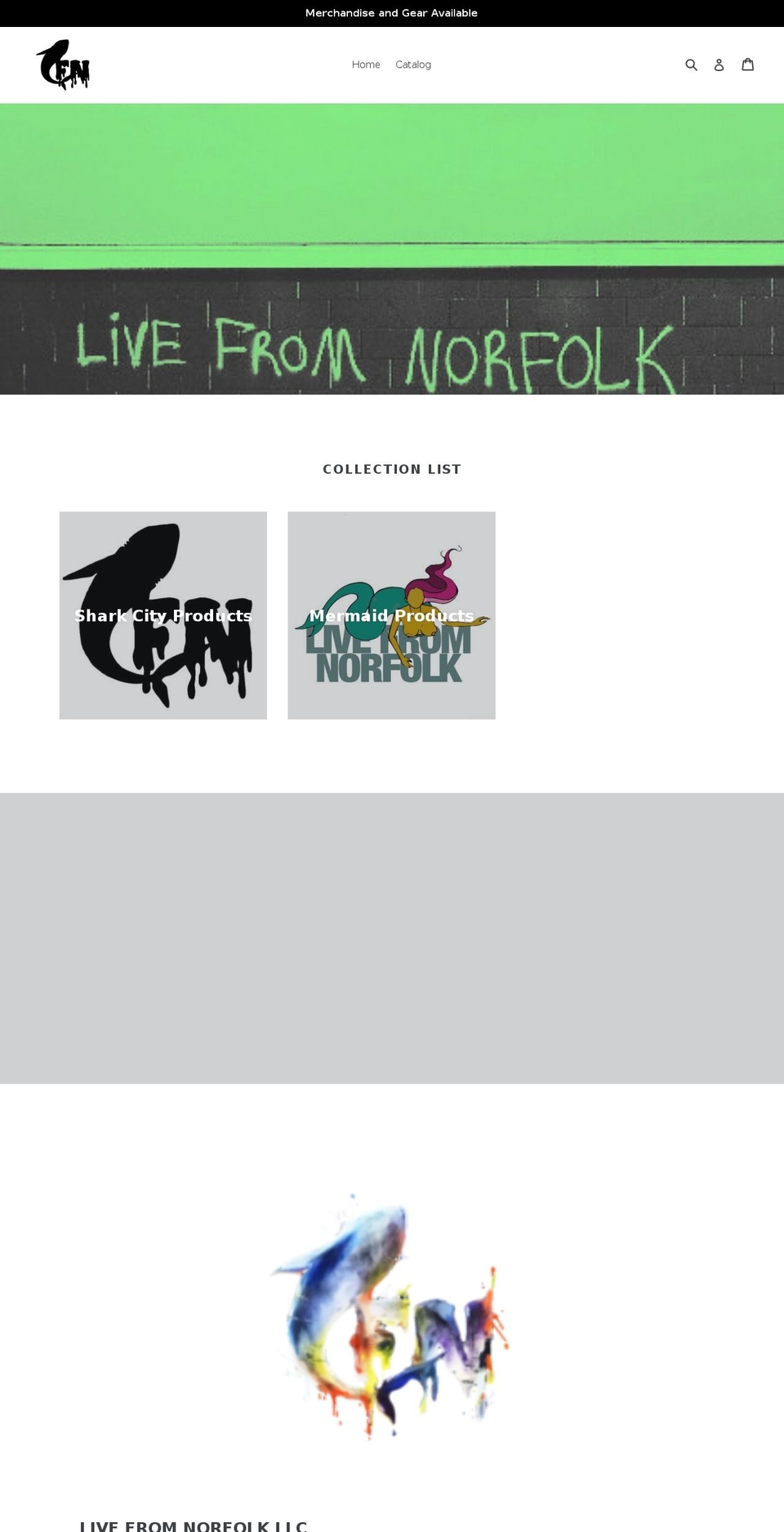 livefromnorfolk.com shopify website screenshot