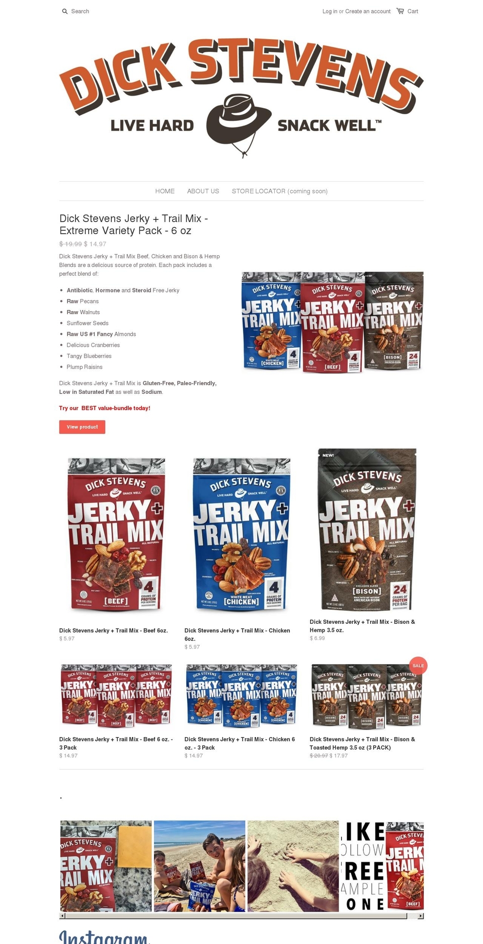 livehardsnackwell.com shopify website screenshot