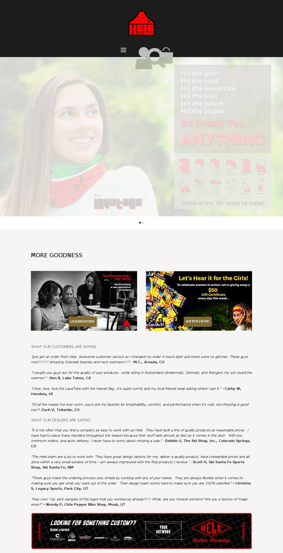 livehele.com shopify website screenshot
