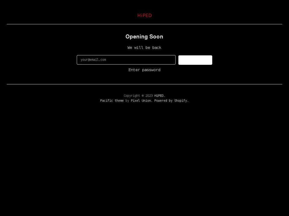livehiped.com — Shopify storefront screenshot