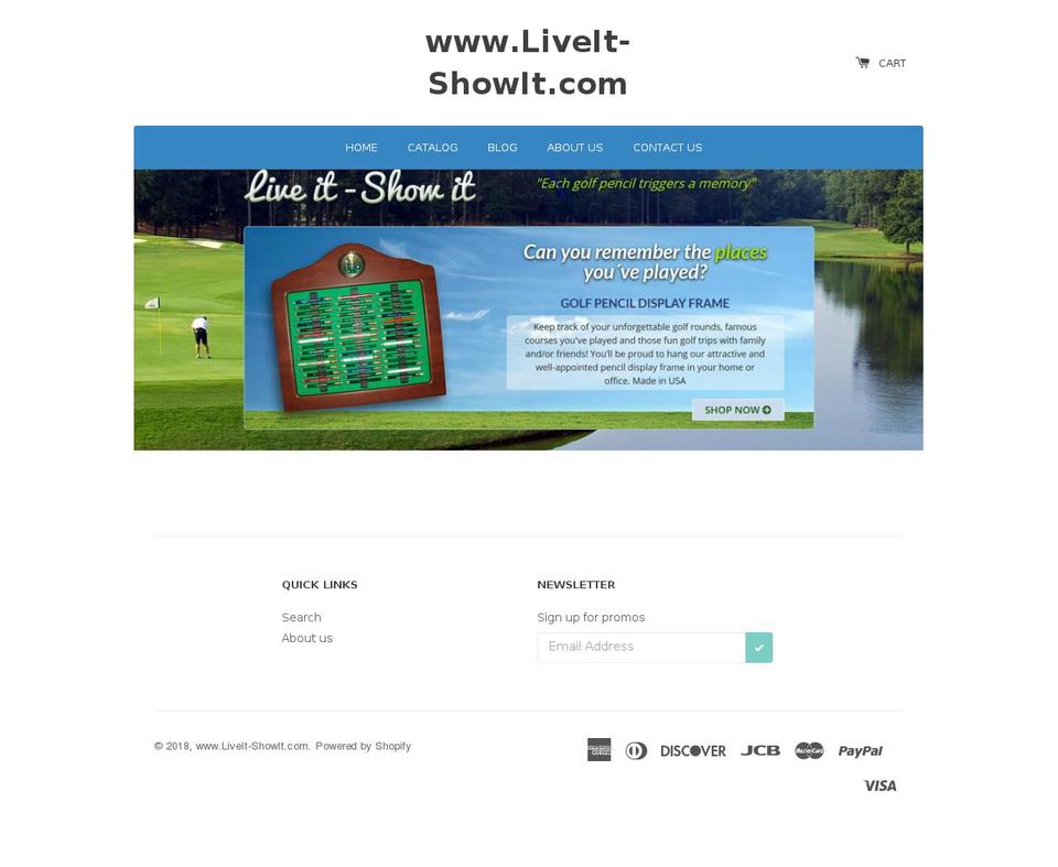 liveit-showit.com — Shopify storefront screenshot