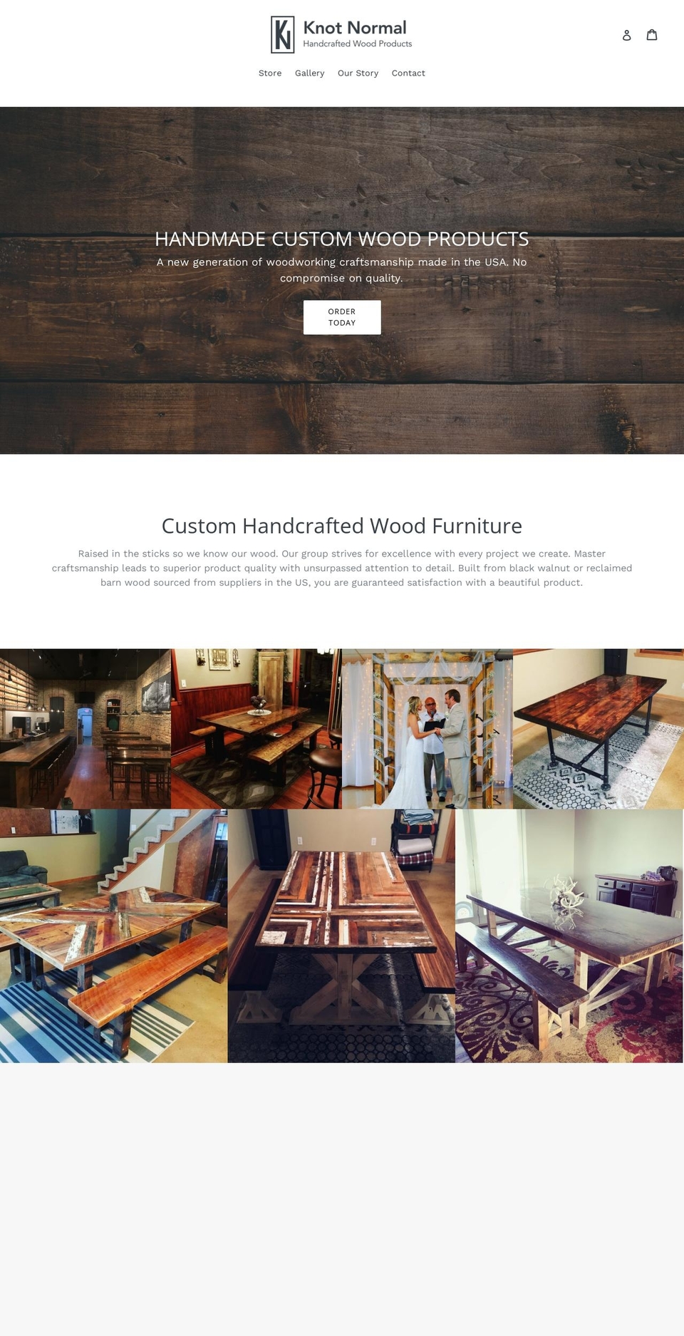 liveknotnormal.com — Shopify storefront screenshot