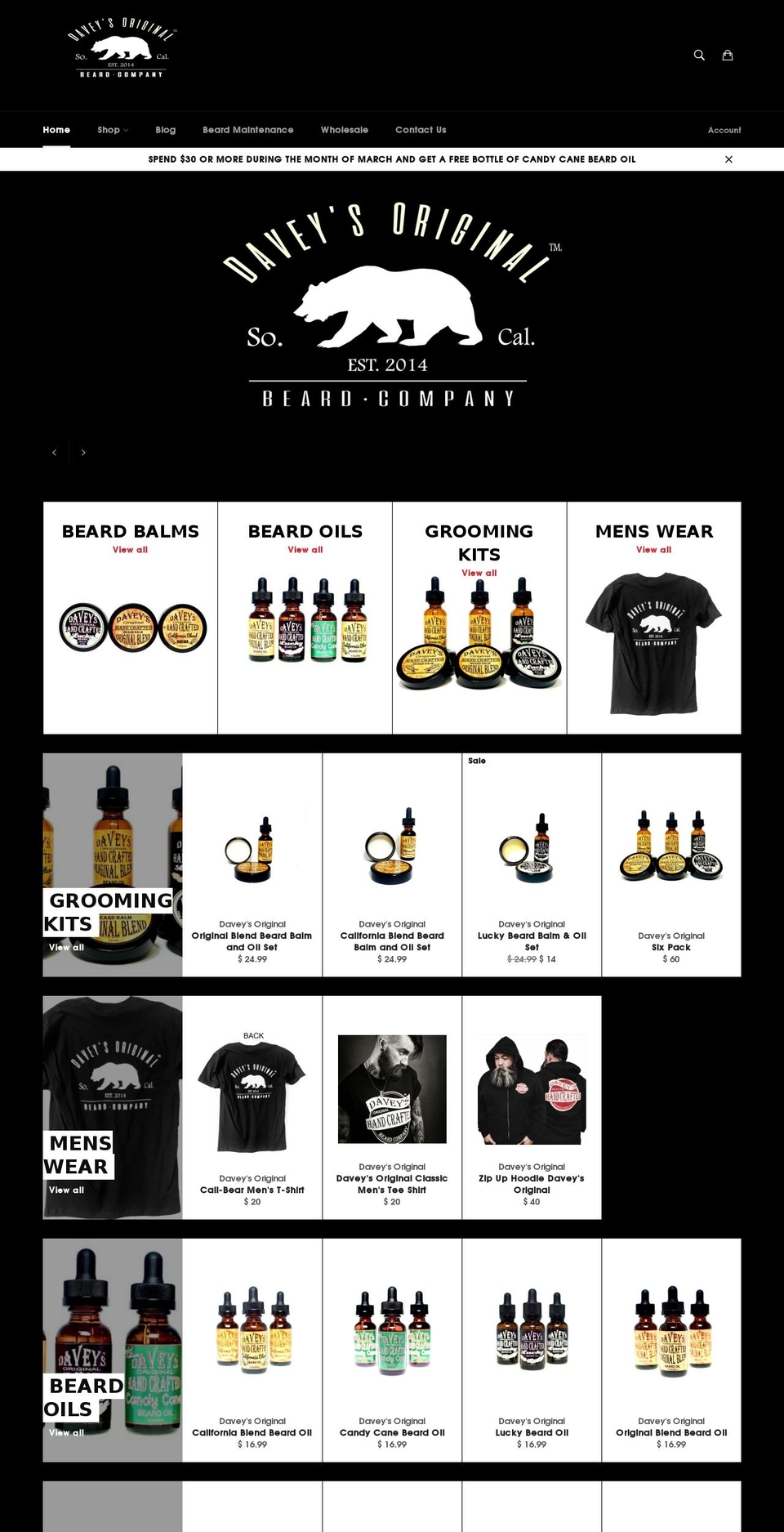 livelifebearded.com shopify website screenshot