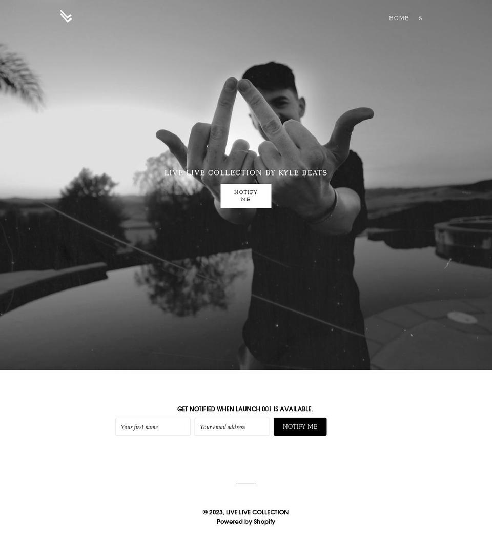 livelivecollection.com shopify website screenshot