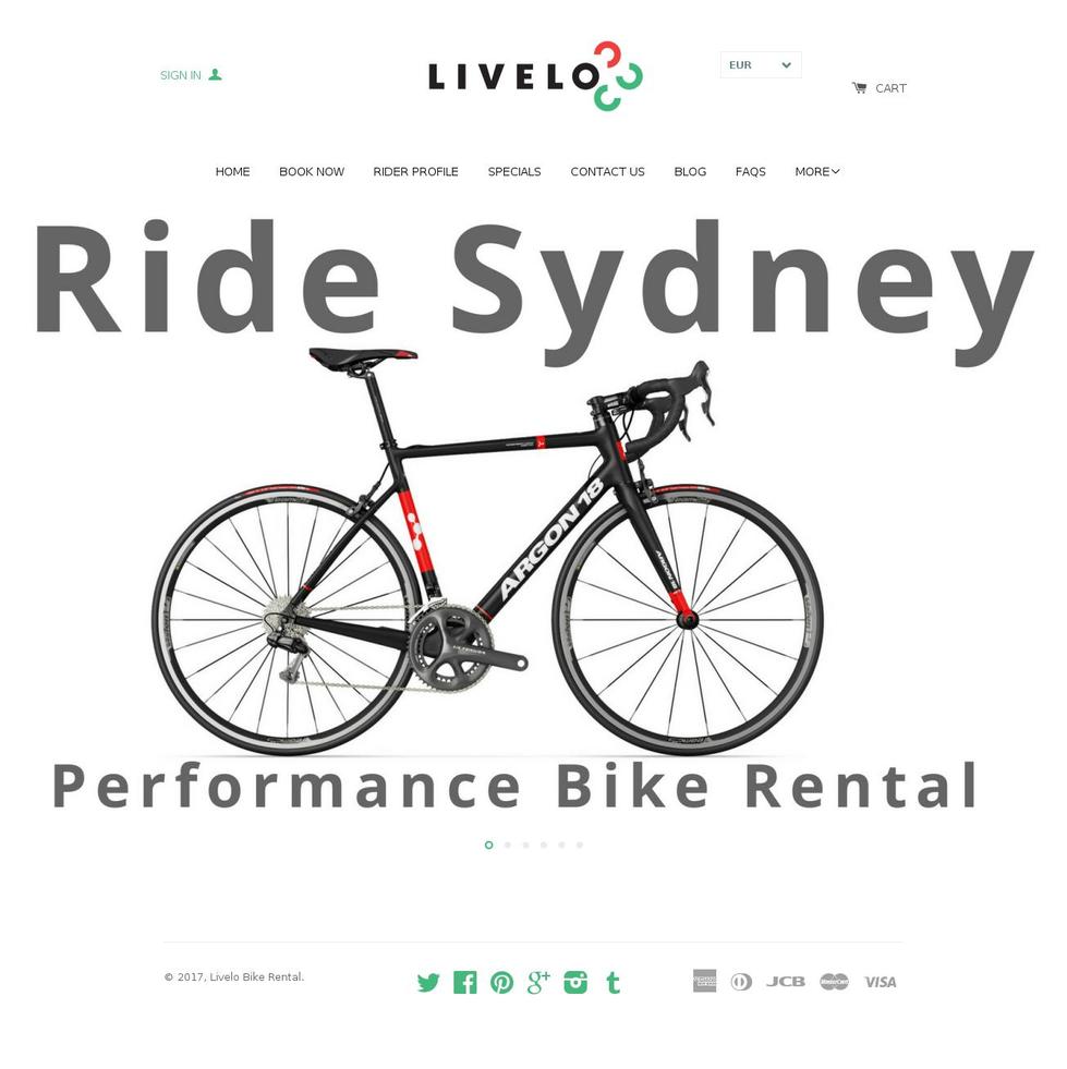 livelo.com.au shopify website screenshot