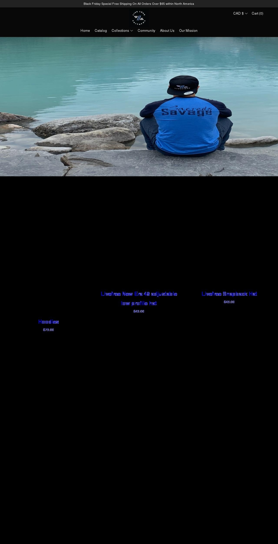 livelovefaithful.com shopify website screenshot