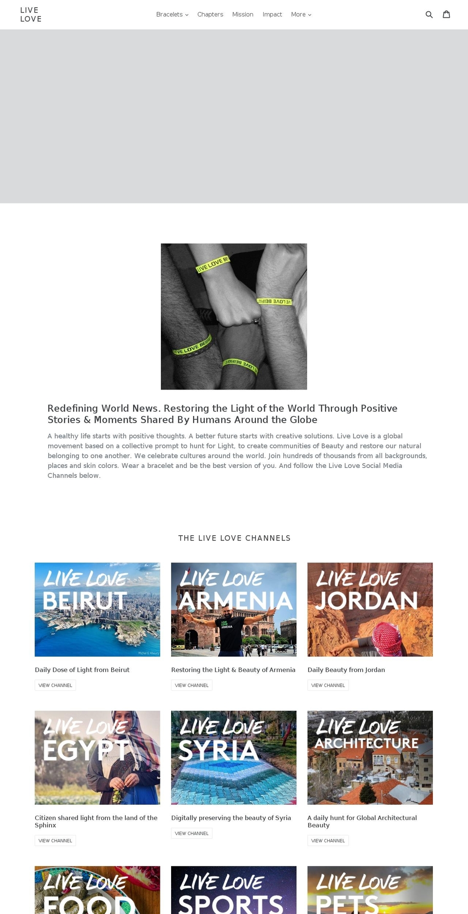 livelovelosangeles.com shopify website screenshot