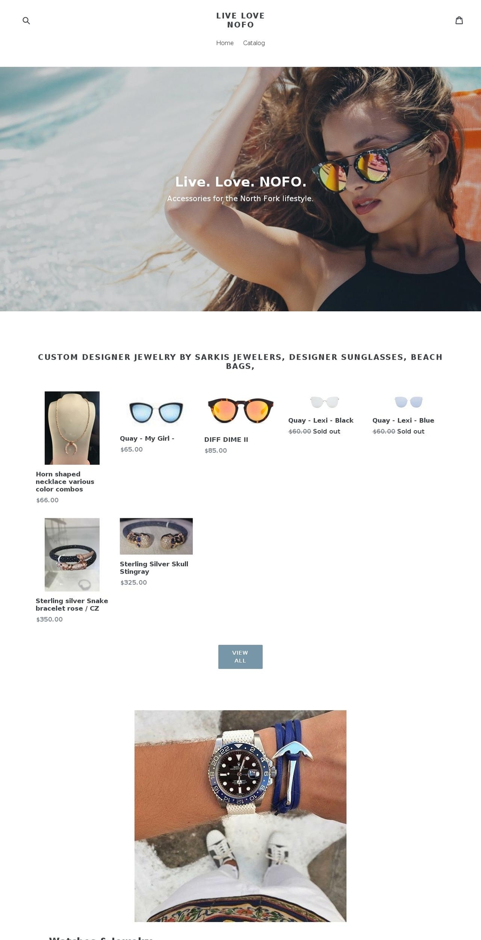 livelovenofo.com — Shopify storefront screenshot