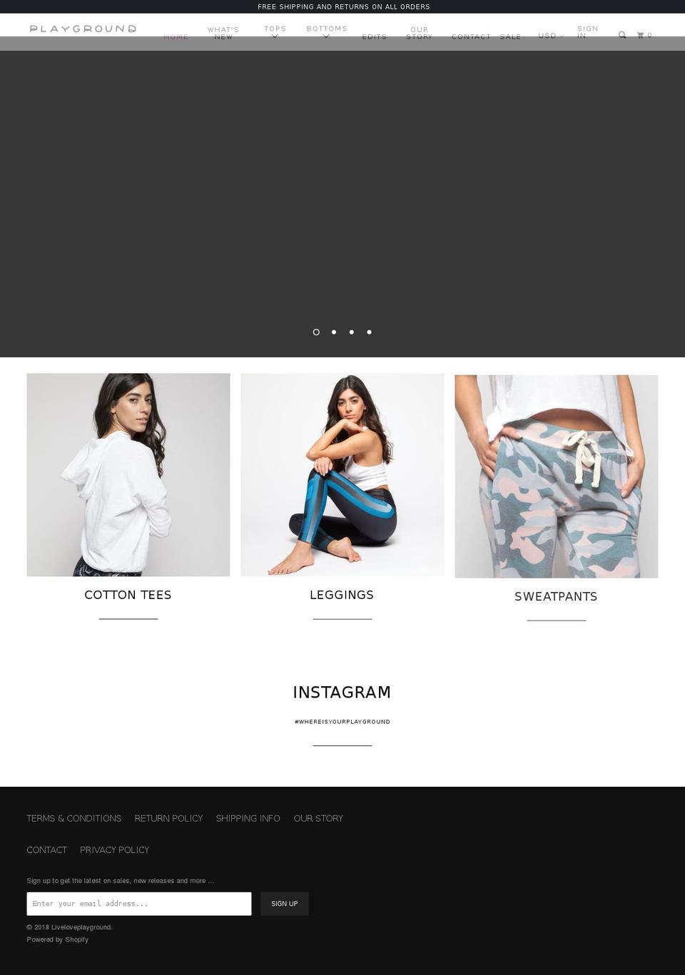liveloveplayground.com — Shopify storefront screenshot