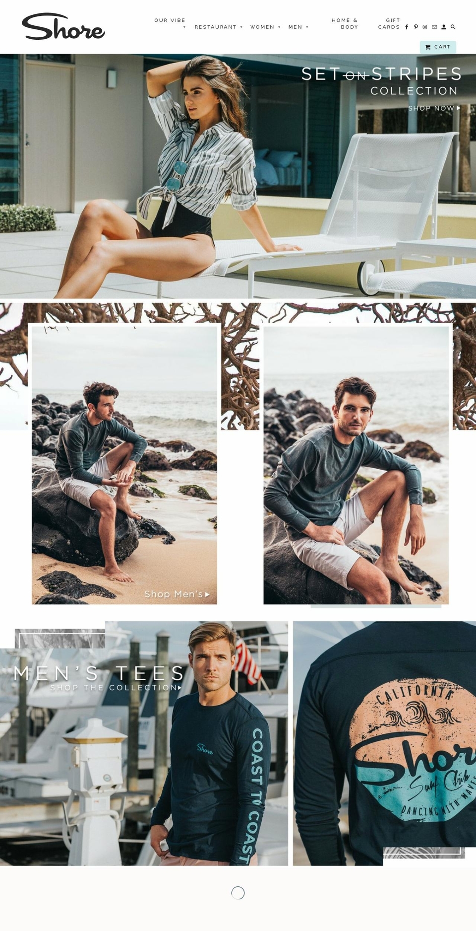 liveloveshore.com — Shopify storefront screenshot