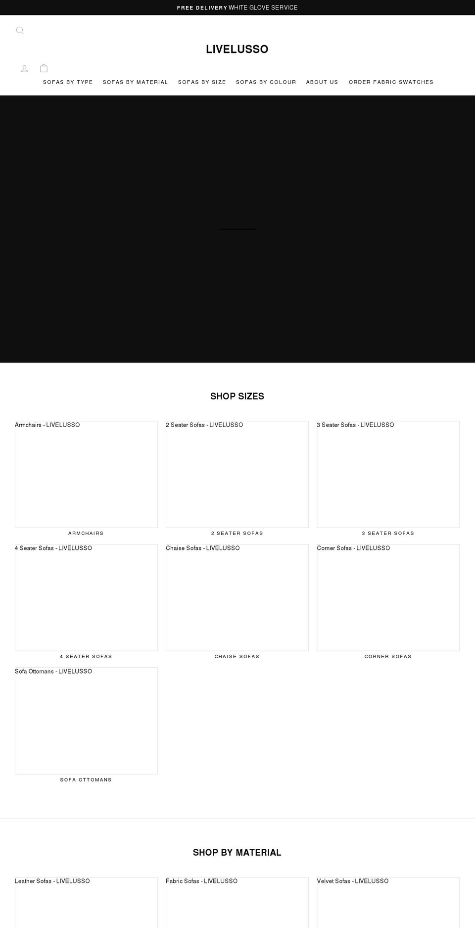 livelusso.com shopify website screenshot