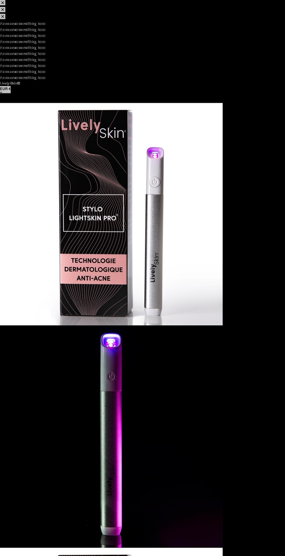 lively-skin.com shopify website screenshot