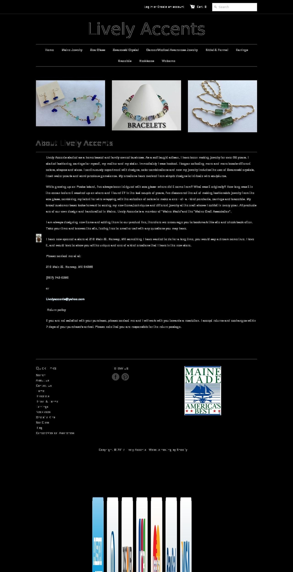 livelyaccents.com shopify website screenshot