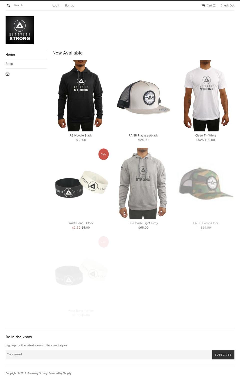 liverecoverystrong.net shopify website screenshot