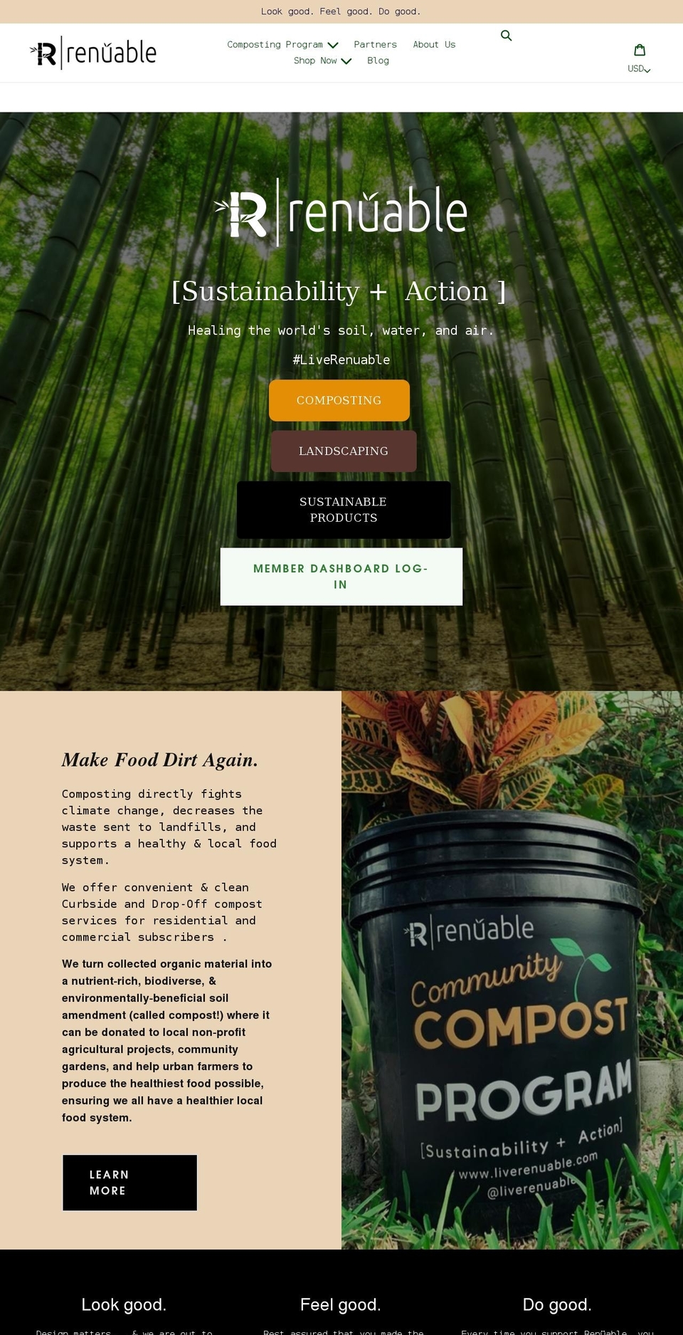 liverenuable.com shopify website screenshot
