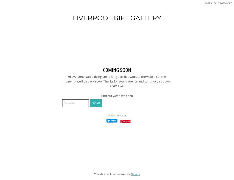liverpoolgiftgallery.co.uk shopify website screenshot