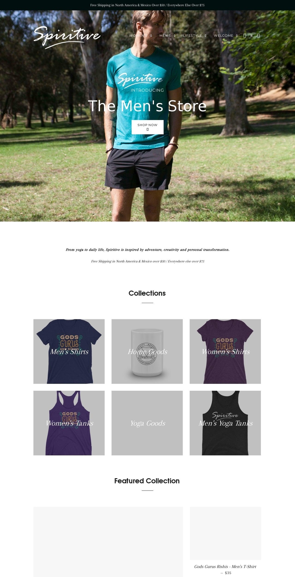 livespiritive.com shopify website screenshot