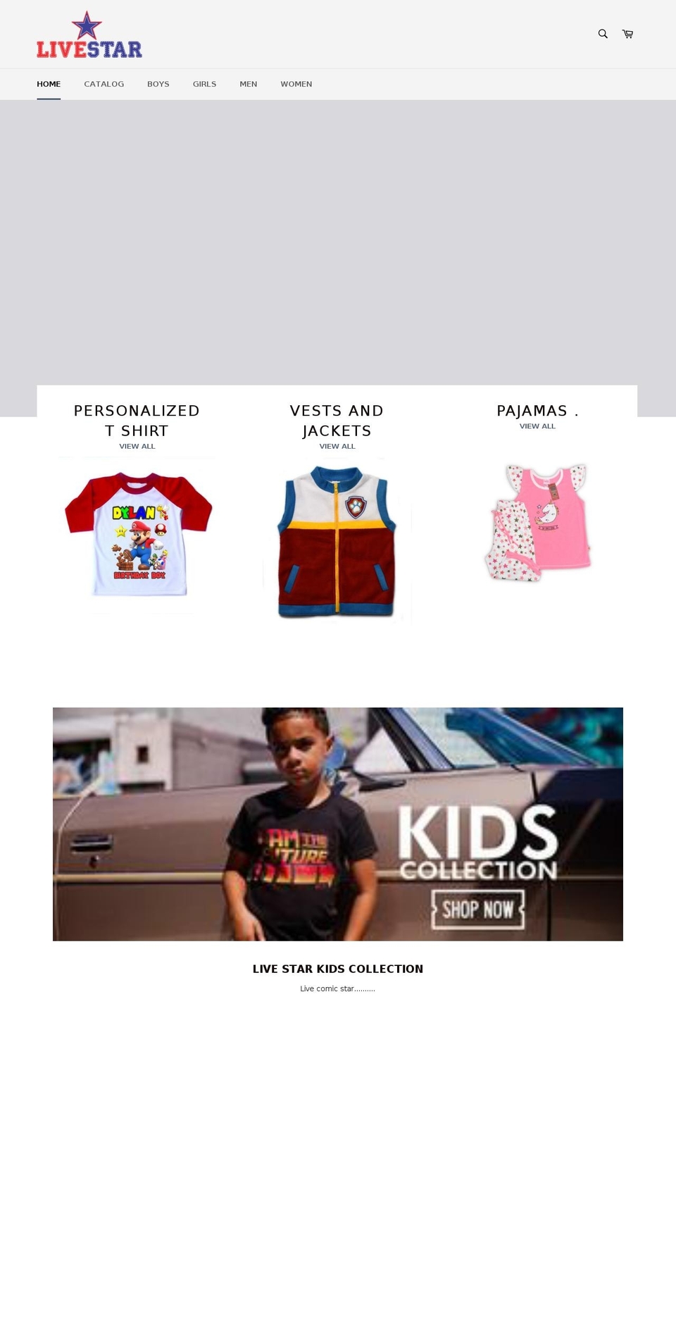 livestarusa.com — Shopify storefront screenshot