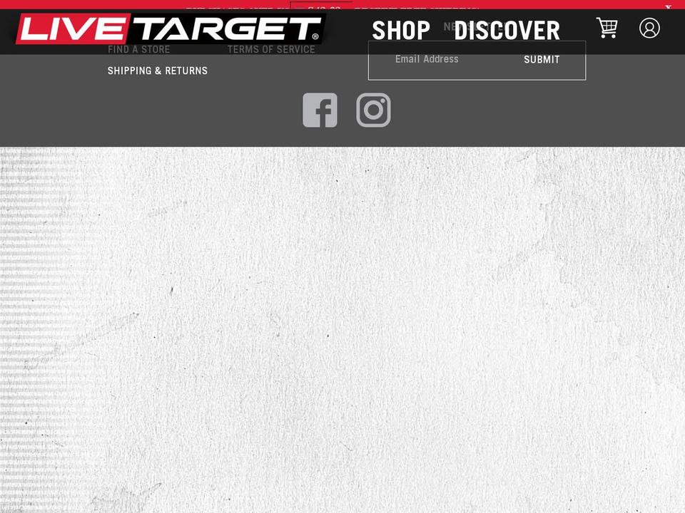 Custom Pacific Shopify theme site example livetargetlures.com