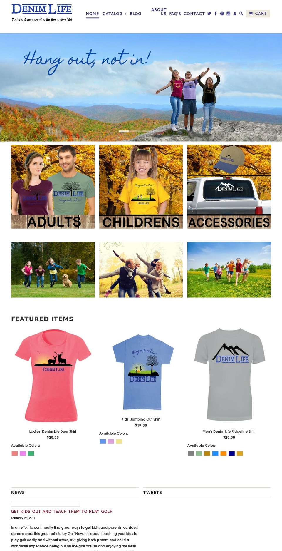 livethedenimlife.com — Shopify storefront screenshot