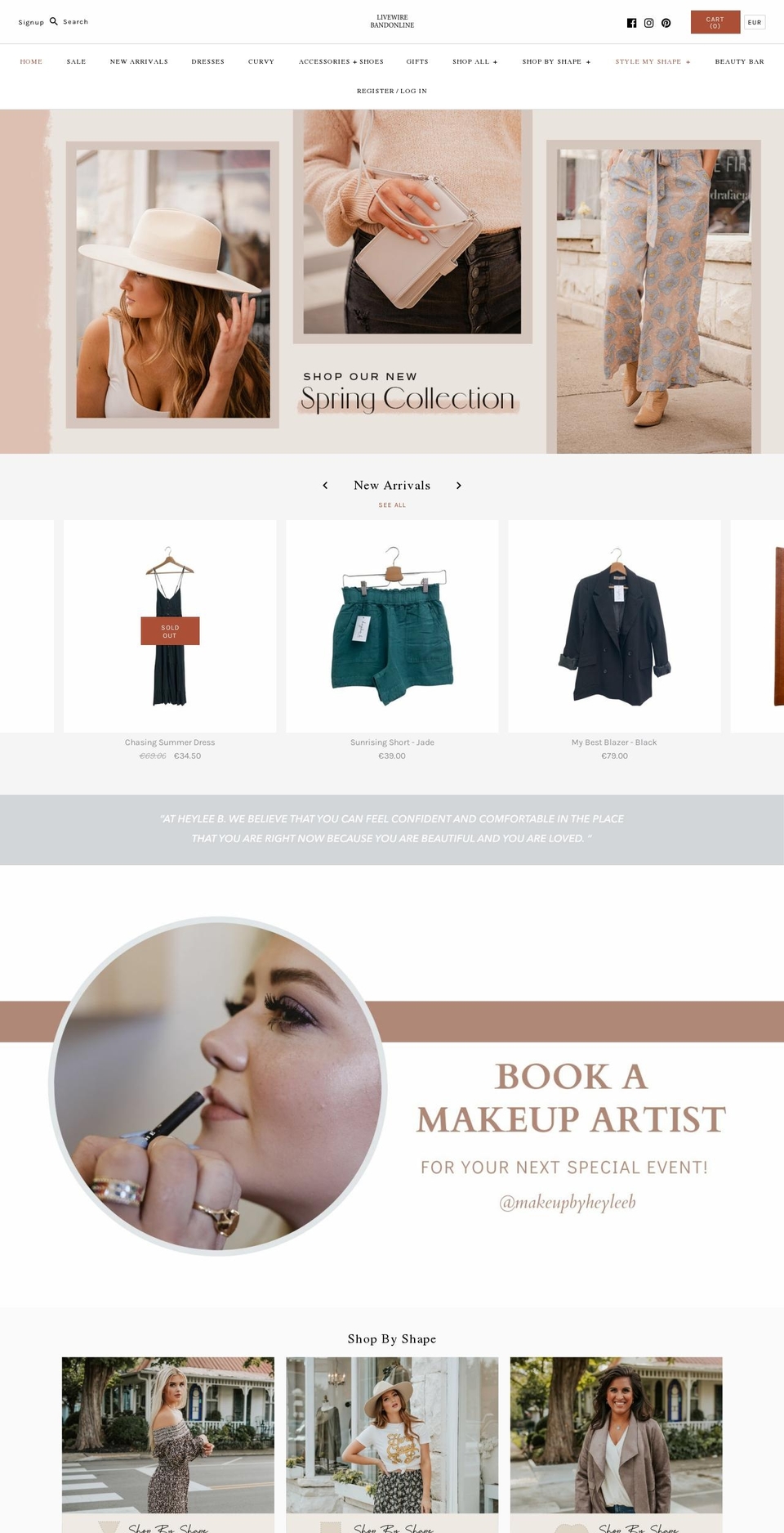 livewirebandonline.com shopify website screenshot