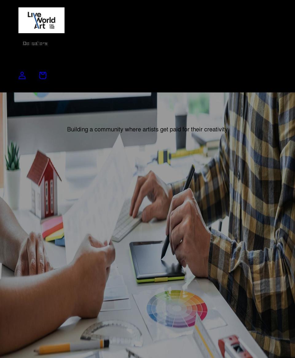 liveworldart.com shopify website screenshot