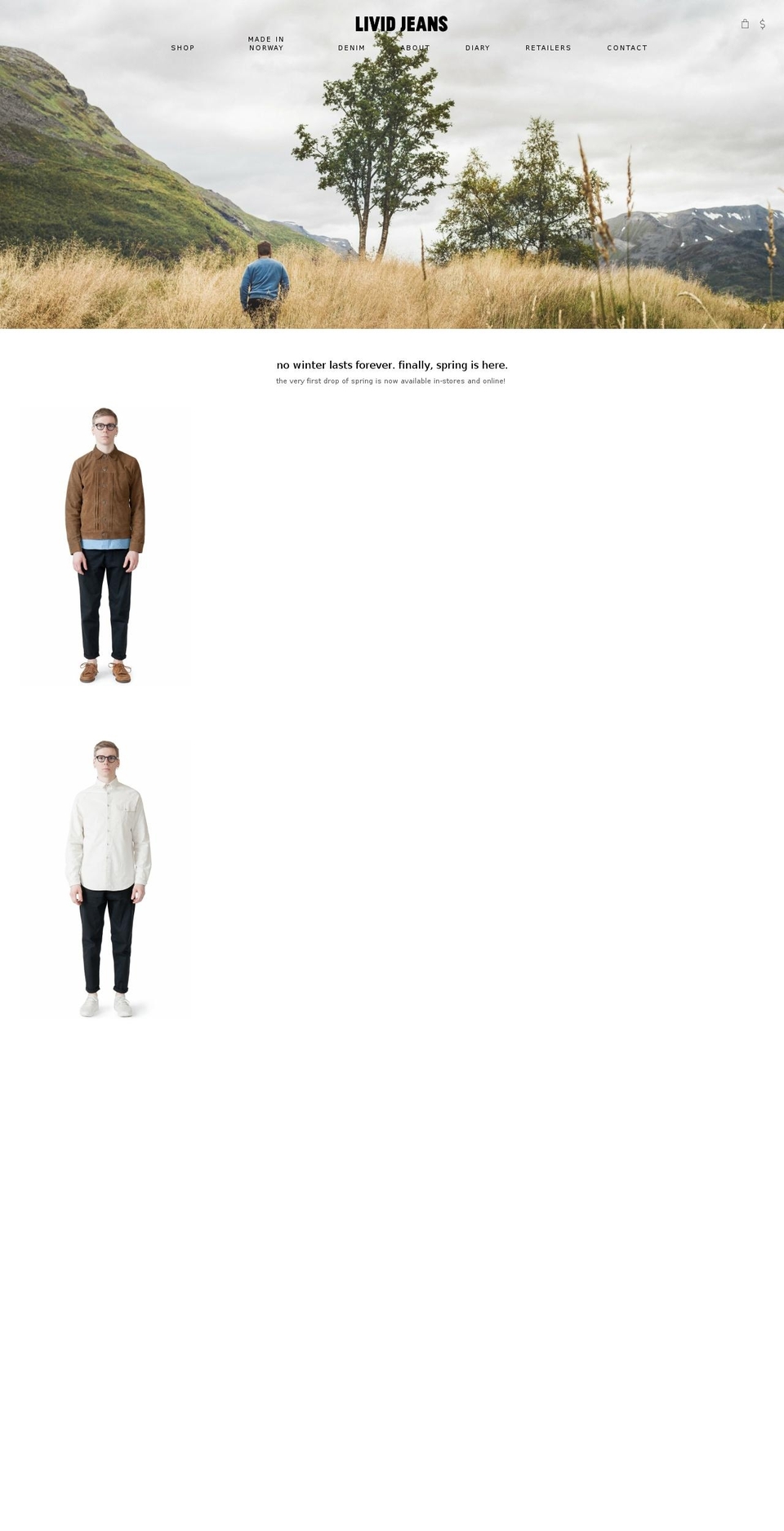 Livid Shopify theme site example lividjeans.com