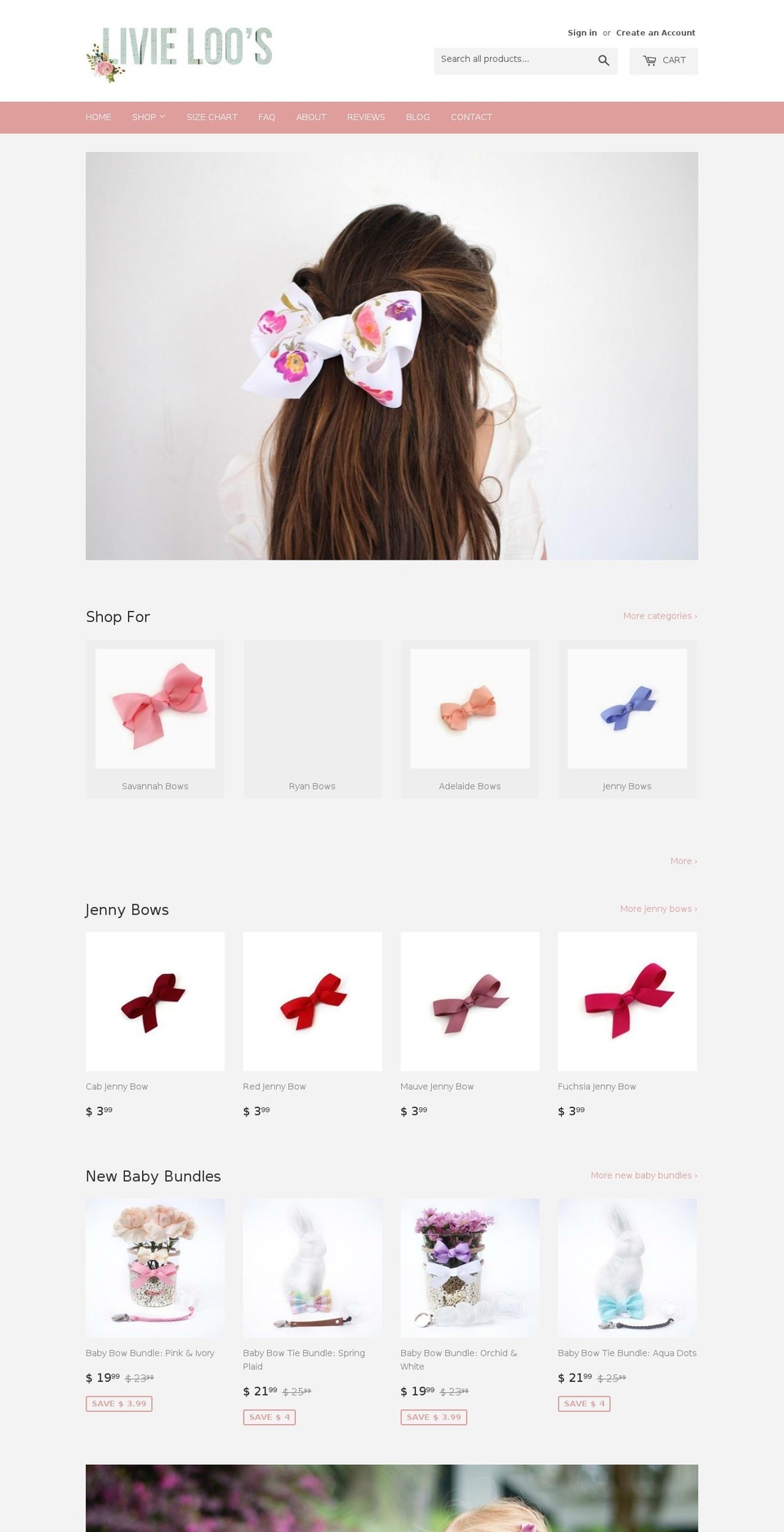 livieloos.com shopify website screenshot