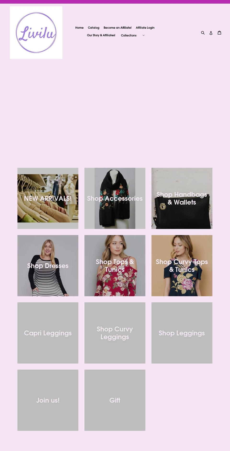 livilubyerin.com — Shopify storefront screenshot