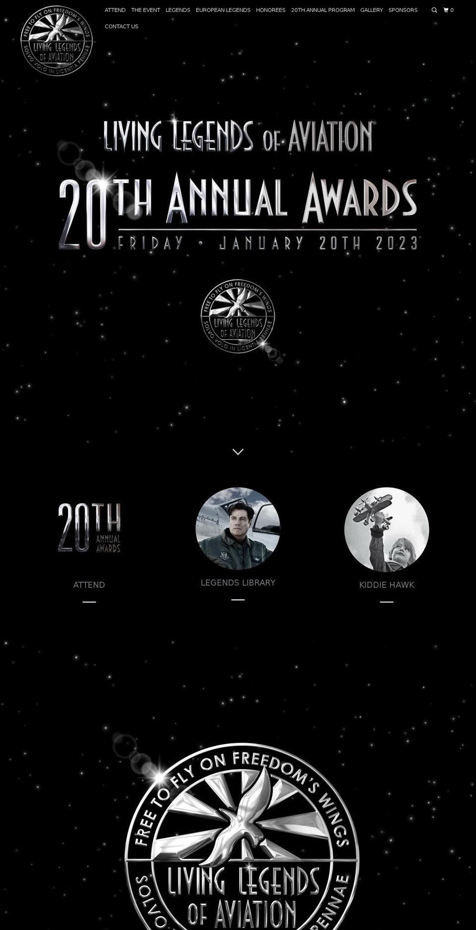 living-legends-of-aviation.myshopify.com shopify website screenshot