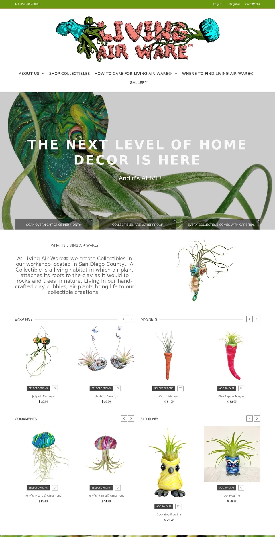 livingairware.com — Shopify storefront screenshot