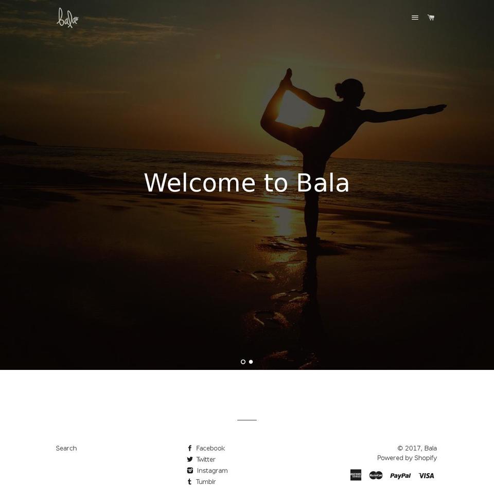 livingbala.com shopify website screenshot