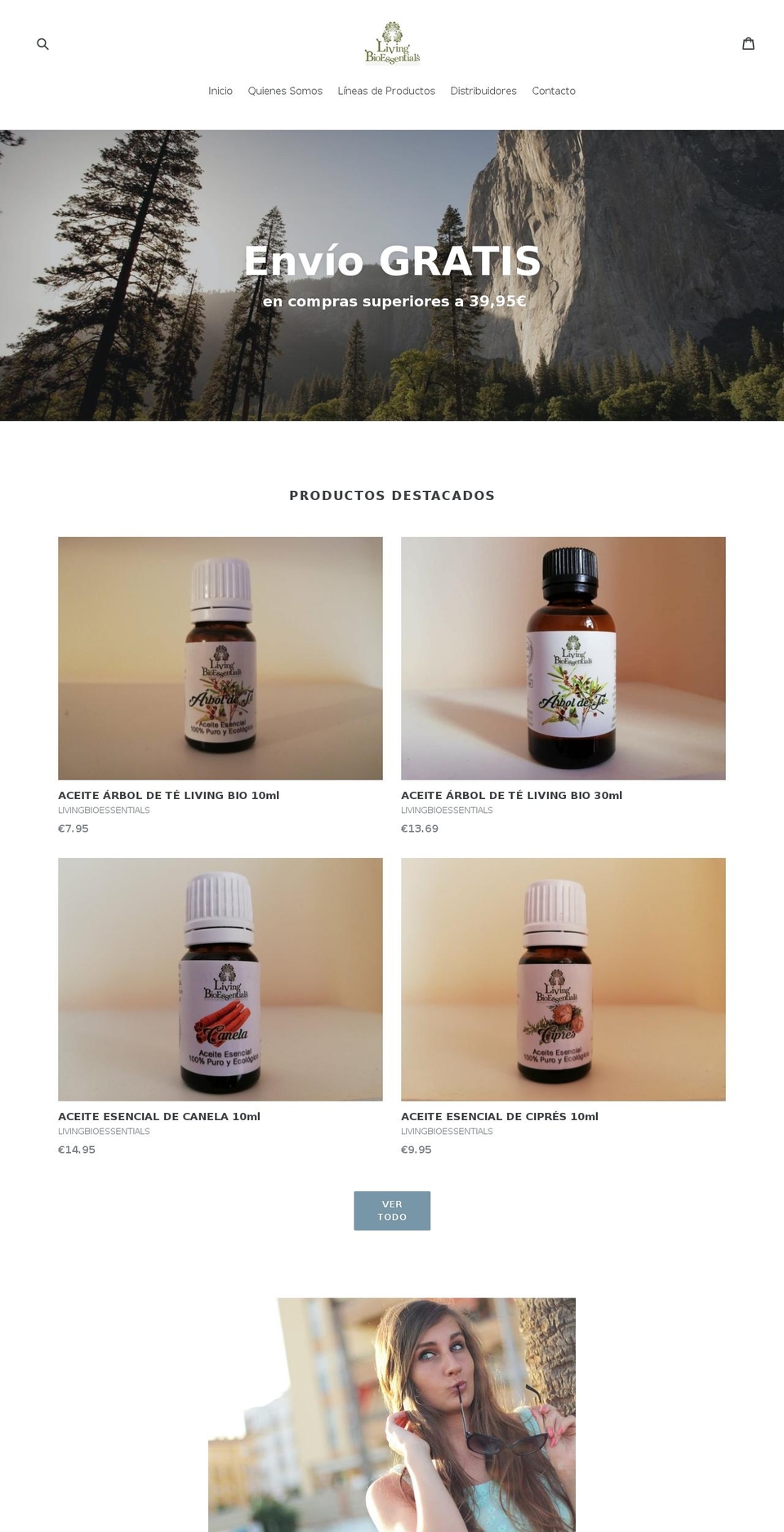 livingbioessentials.com — Shopify storefront screenshot