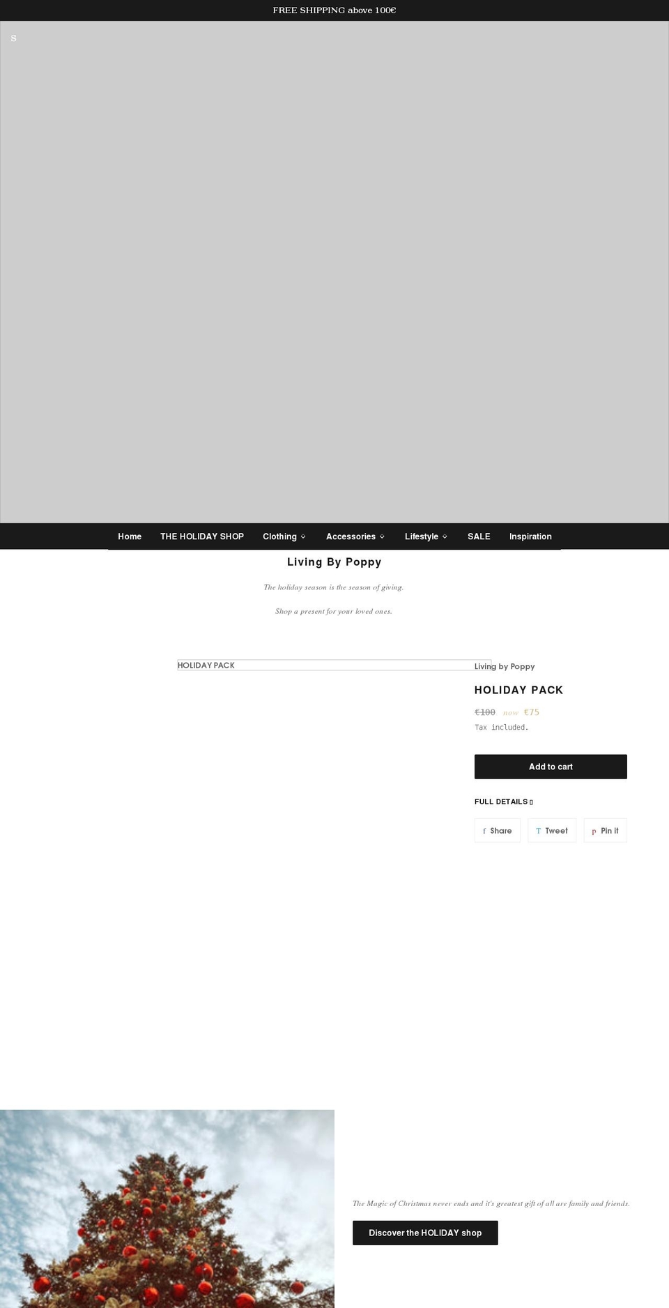 livingbypoppy.com shopify website screenshot